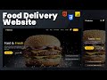 Build a STUNNING Food Delivery Website with HTML CSS JS in MINUTES