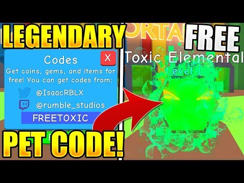 Free Legendary Pet Codes In Bubble Gum Simulator Toy Update
