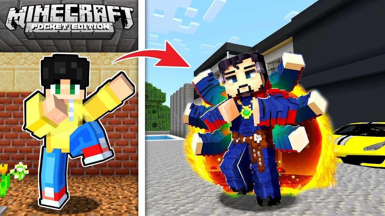 NAGING SI DOCTOR STRANGE AKO Para sa MEGA MANSION sa UWU CITY sa Minecraft PE