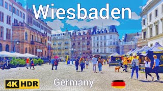 Wiesbaden Germany/ Walking tour in Wiesbaden 4k 60fps ☀️2023