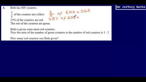 4. Ratio and proportion (GCSE Maths - Edexcel Practice Tests Set 3 - 3H)