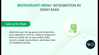 Restaurant Menu Add-On | How to Create Digital Menus with Dash SaaS
