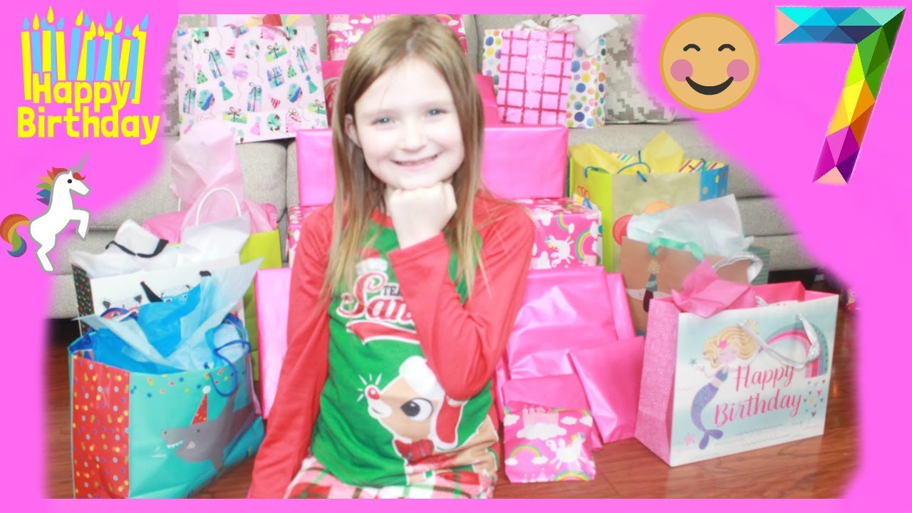 OPENING BIRTHDAY PRESENTS!!! Jaycee's 7th Birthday!