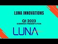 Luna innovations luna q1 2023 earnings presentation