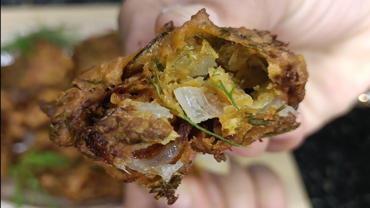 CRISPY & Healthy Snack: Dill Leaves Vada (Ambode) Only 10 Mins Prep!