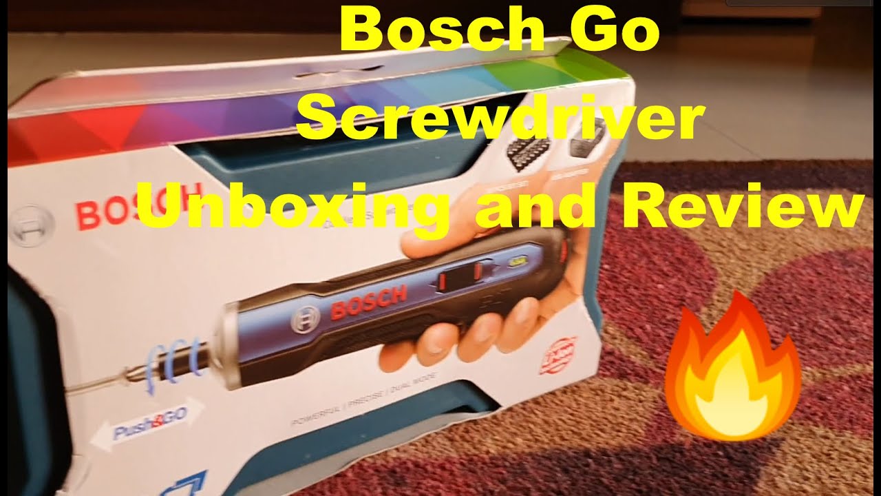 Bosch Go screwdriver set Unboxing and review Best electric