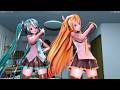 全年齢向【sdPBR】む～ぶ式ミク＆大人リン[ チェリーポップ ]【MMD/4K/60FPS】