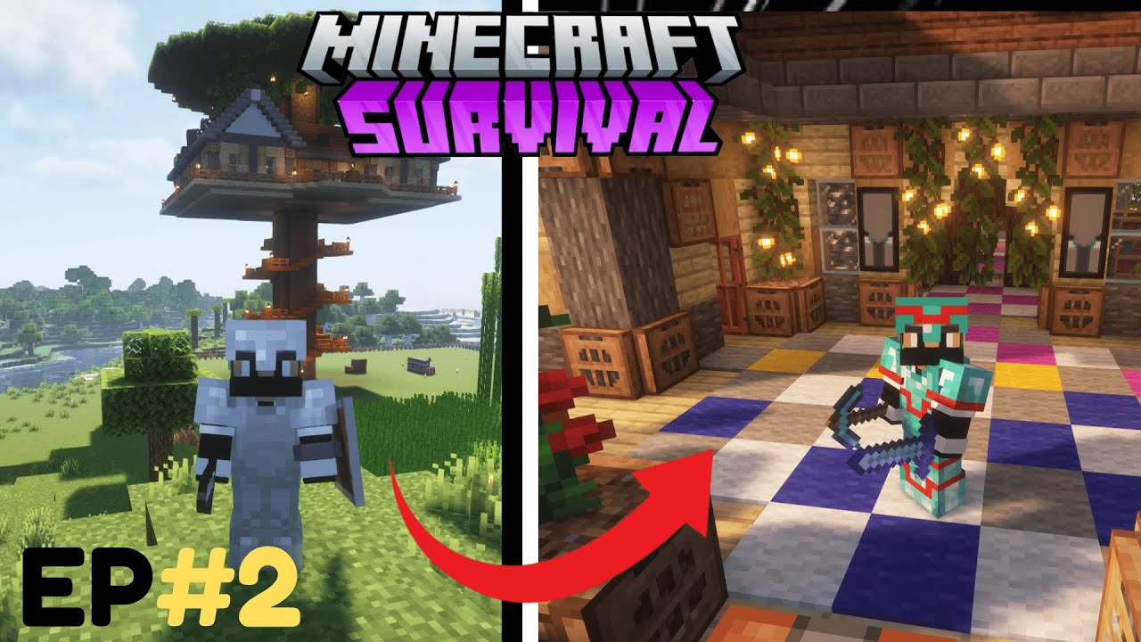 I Survived in Minecraft Part 2 | Minecraft Survival Series - YouTube