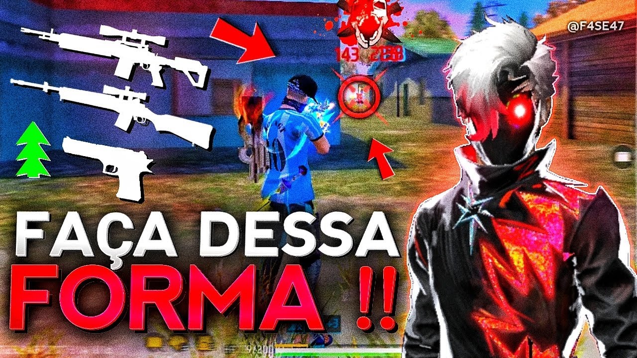 COMO DAR CAPA COM ARMAS DE 1 TIRO NO FREE FIRE!! DESERT, CARAPINA, AC80, SVD, SKS -  DE FORMA FÁCIL
