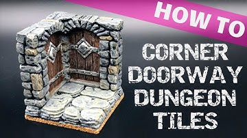 Hirst Arts Corner Doorway Dungeon Tile Painting