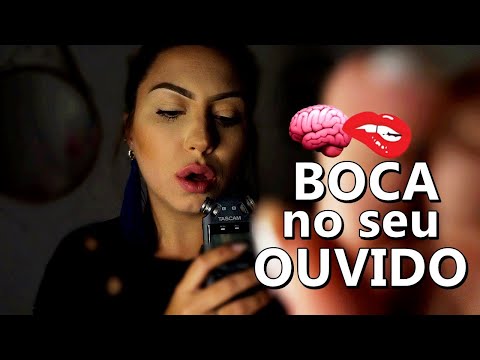 ASMR SONS DE BOCA PERTINHO DO SEU OUVIDO para RELAXAR E DORMIR!