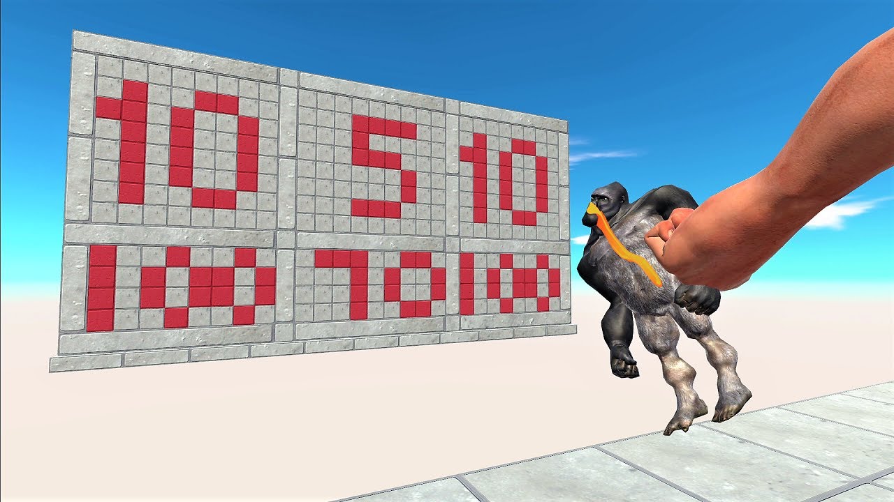 Punch the unit and hit the target - Animal Revolt Battle Simulator