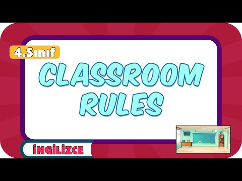 Classroom Rules 📚 4.Sınıf İngilizce #2024