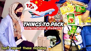 What to pack for China🤔 || Mistakes to avoid || Pro tips for international students || Noor E Jahan