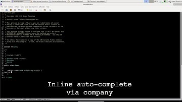 GNU Emacs as a lightweight Java IDE (Auto-suggest)