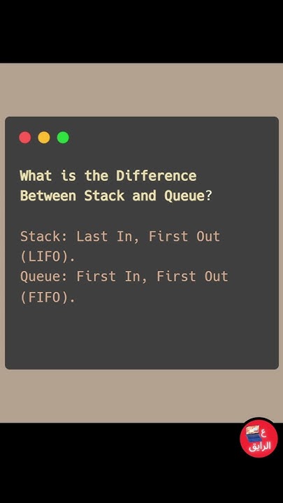 What is the Difference Between Stack and Queue - YouTube