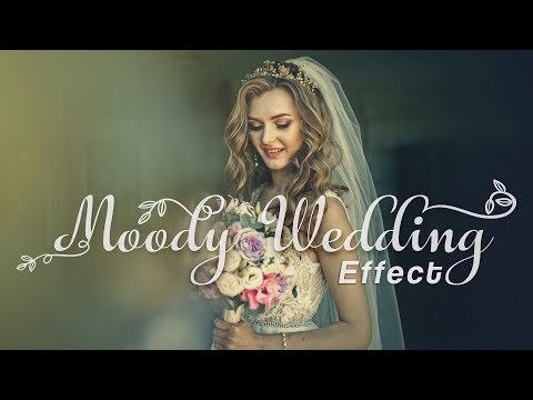 Moody Wedding Photo Editing Photoshop Tutorial - Soft Look Effect