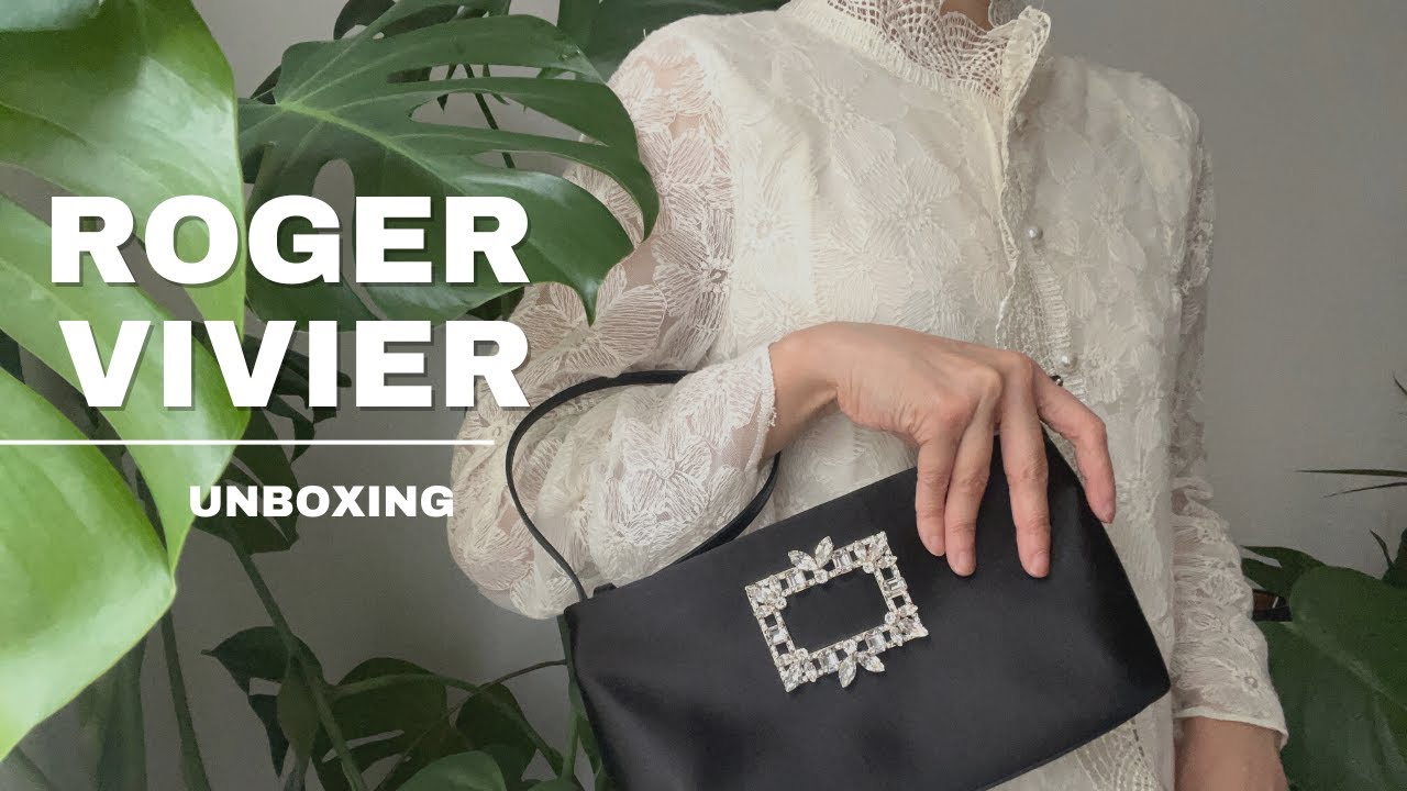 Roger Vivier RV Nightlily Broche Buckle Mini Bag unboxing Roger Vivier RV Nightlily Broche Buckle Mini Bag unboxing