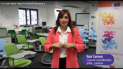 EU Code Week Deep Dive MOOC-Module 5
