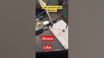 led control Arduino with button #ytshorts #viralvideo  #arduinoproject #iotadailyupdate