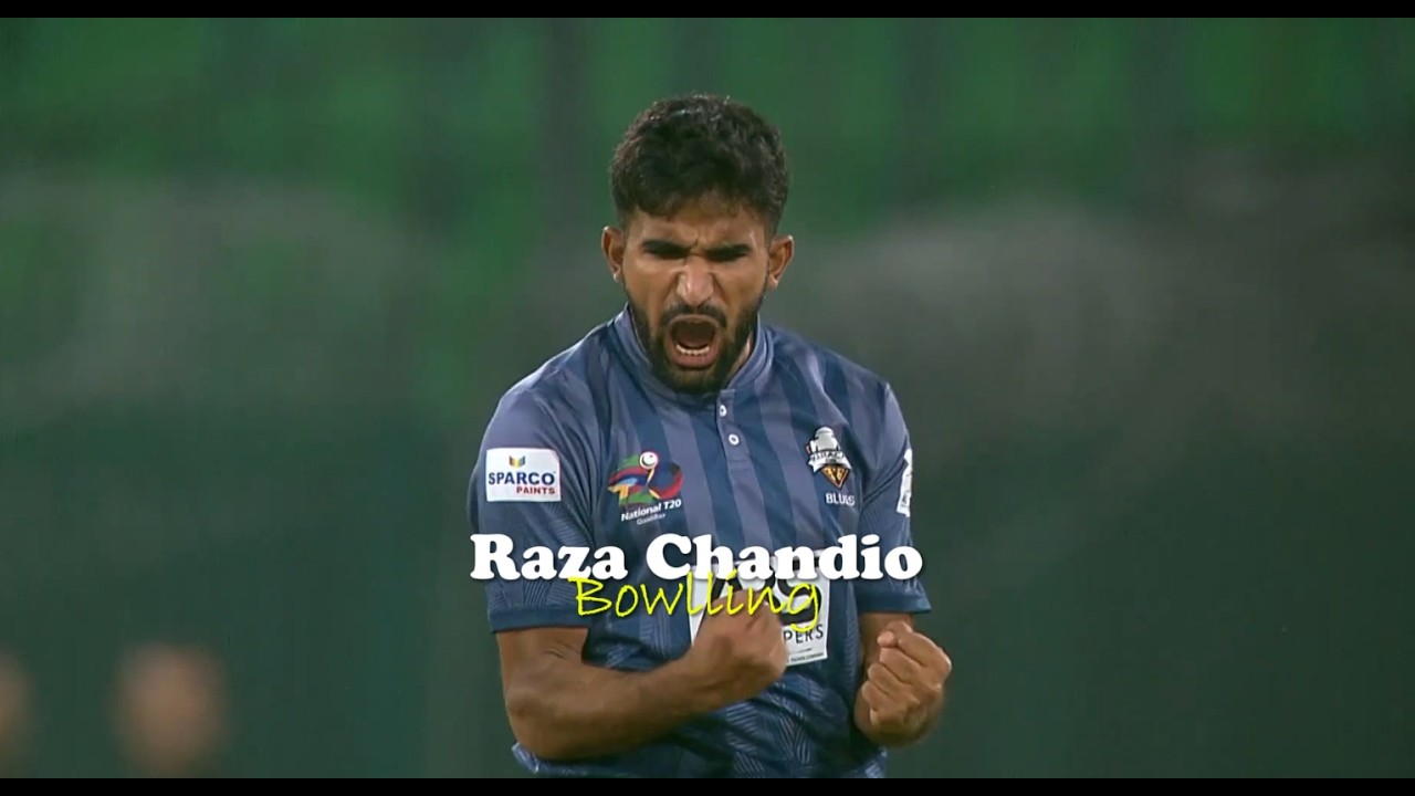Pakistan Rasheed Chandio Raza Chandio Agressively celebrated After taking Two Wicket | Raza ...