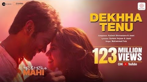 Dekhha Tenu | Mr. & Mrs. Mahi | Rajkummar Rao, Janhvi Kapoor | Mohd. Faiz | Jaani | Aadesh S| Sameer