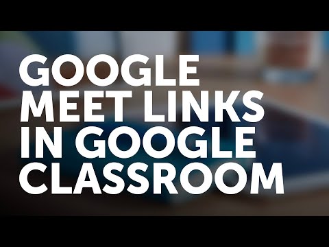 Google Meet in Google Classroom!