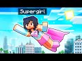 Playing As SUPERGIRL In Minecraft!