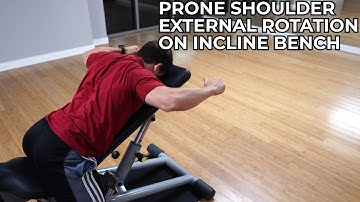 Prone Shoulder External Rotation on Incline Bench V2