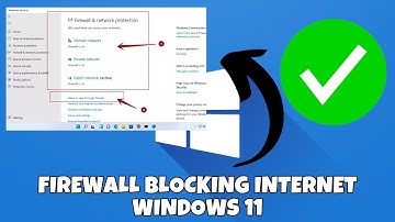 How to Fix Firewall Blocking Internet Windows 11 || Firewall Blocking Internet