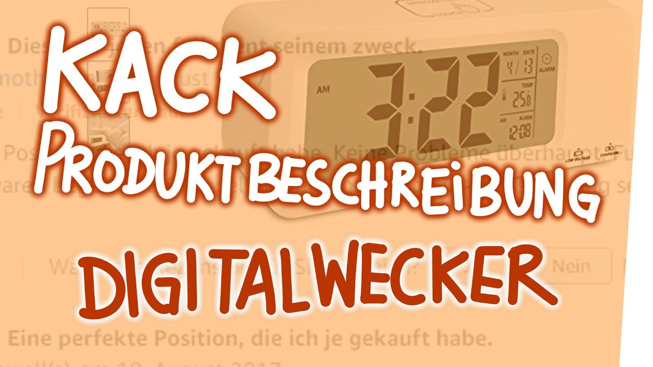 Update Kack Produktbeschreibung - Digitalwecker