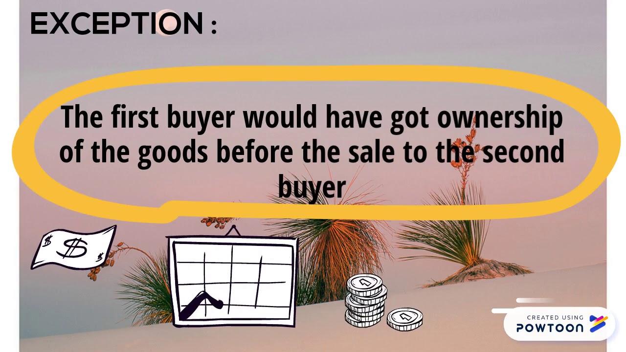 Sale by a seller in Possession after Sale YouTube