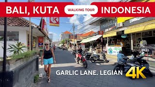 KUTA BALI Legian 🇮🇩 Bali WALKING Tour