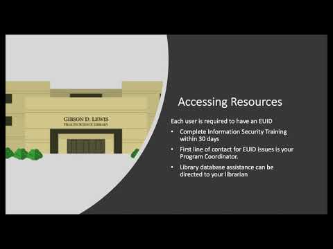 Introduction to Lewis Library for UNTHSC Affiliated Users