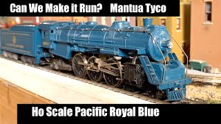 Tyco Royal Blue Steam Locomotive  Can We Make it Run?