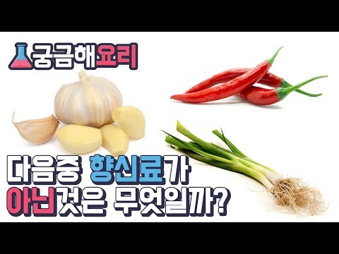 마늘과 고추는 <strong>향신료</strong> 입니다