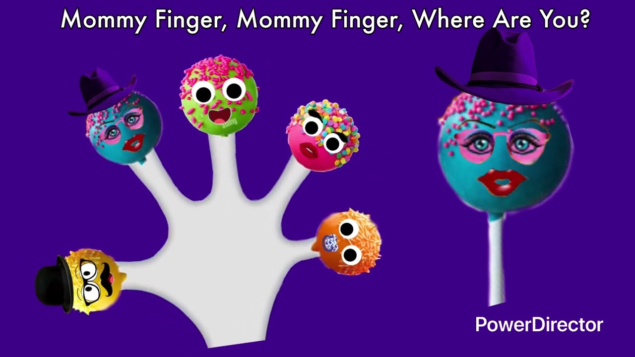 The Finger Family Cake Pop Family Nursery Rhyme | Cake Pop Finger Family Songs