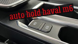 Электронный ручник и функция "автохолд" на HAVAL M6 ( auto hold)