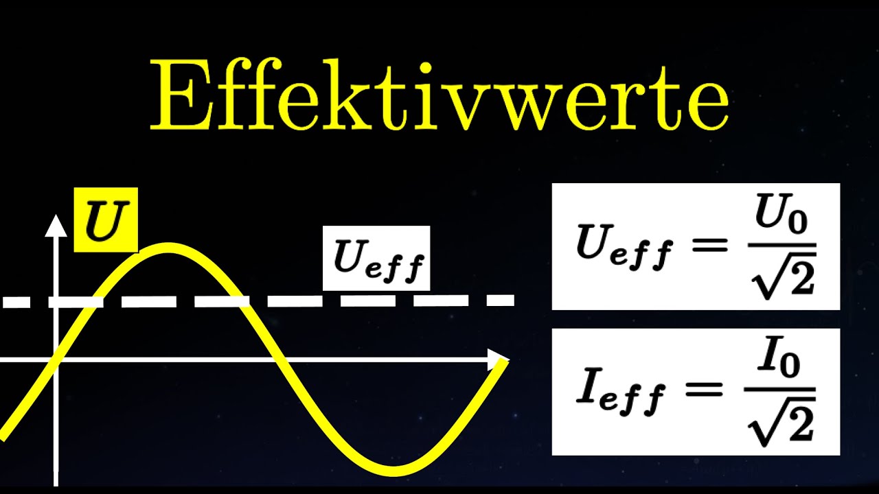 Effektivwerte Von Wechselstrom Und Spannung Berechnung Erkl Rung