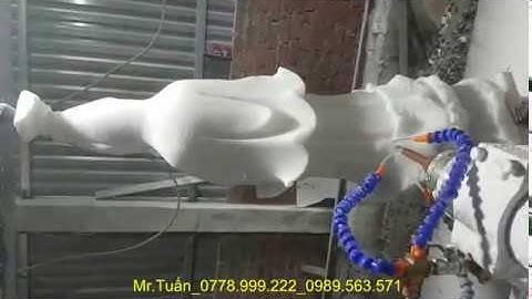 máy cnc giá rẻ, máy cnc khắc tượng đá đứng, tượng quan âm