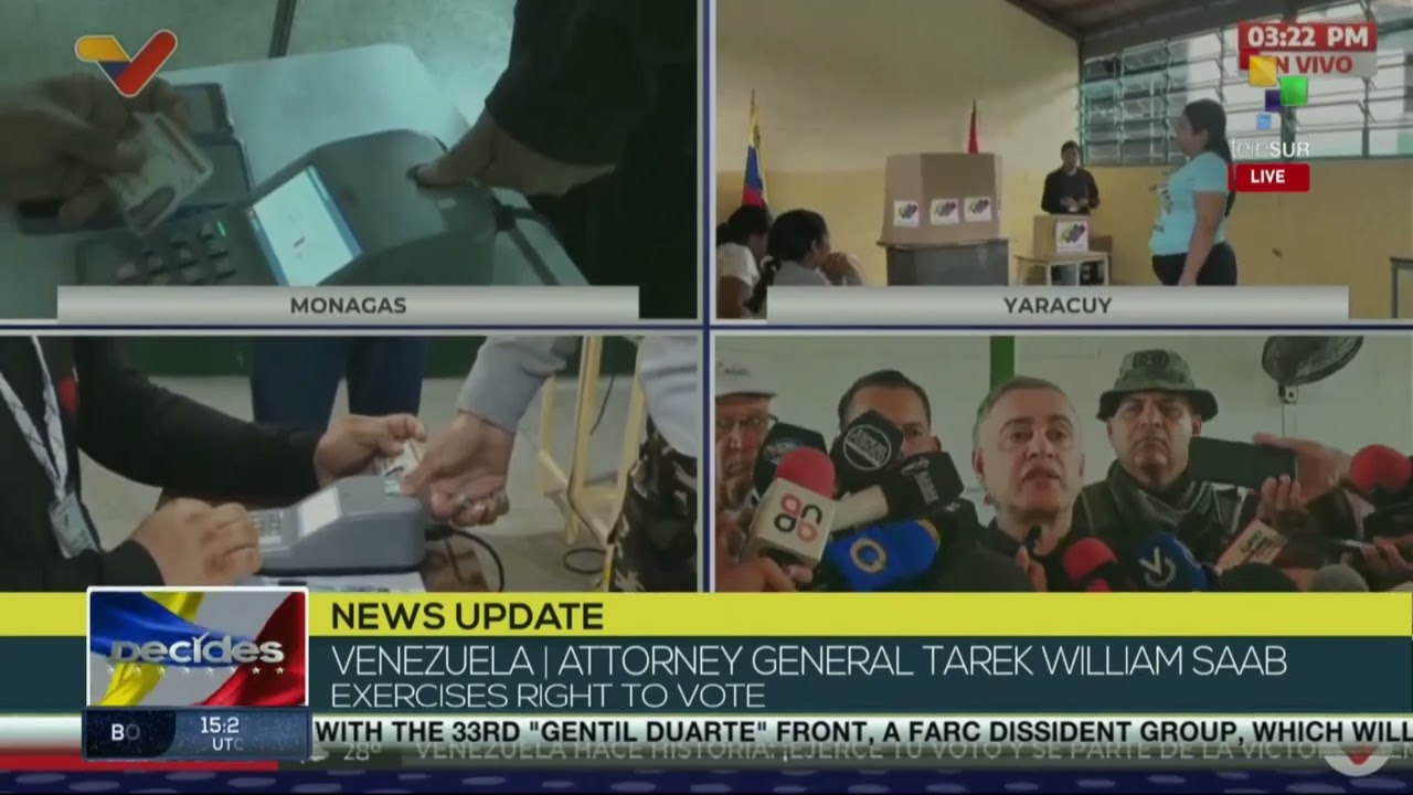 Venezuela | Attorney General Tarek William Saab exercises right to vote