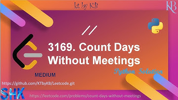 3169 Count Days Without Meetings #leetcode #medium #python #intervals #competitiveprogramming