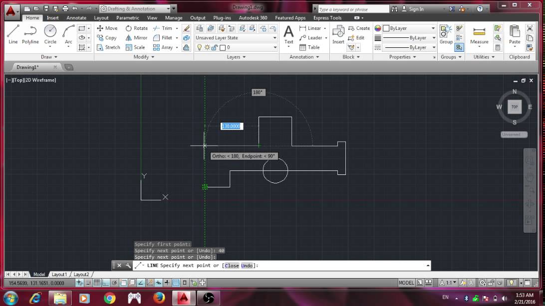 AutoCAD ex(2.3) - YouTube