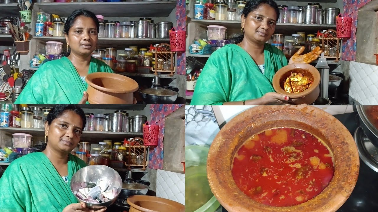 మట్టి కుండలో చాపల పులుసు చేశాను టేస్ట్ చాలాబాగుంది#Matti kundalu chappal police#cooking#Telugu#vlogs