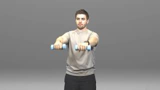 Standing Shoulder Flexion with Dumbbells - HomeCEU