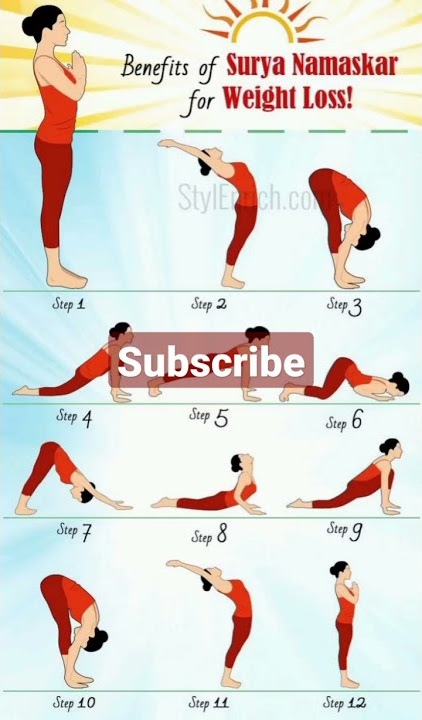 #yoga #fitness/// Surya namaskar  for weight loss!