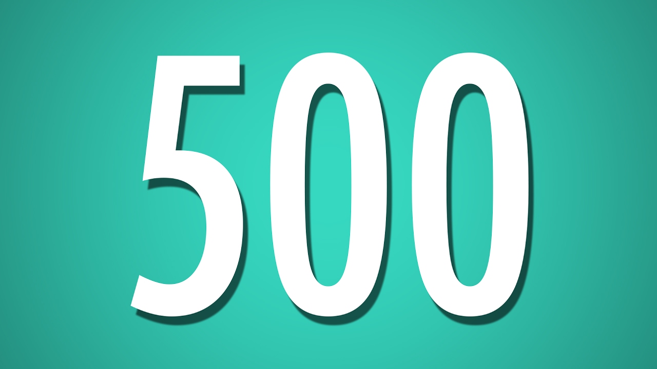 500 Second Countdown Timer - Cyan Background - YouTube