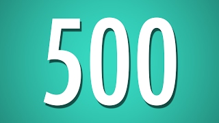 500 Second Countdown Timer - Cyan Background