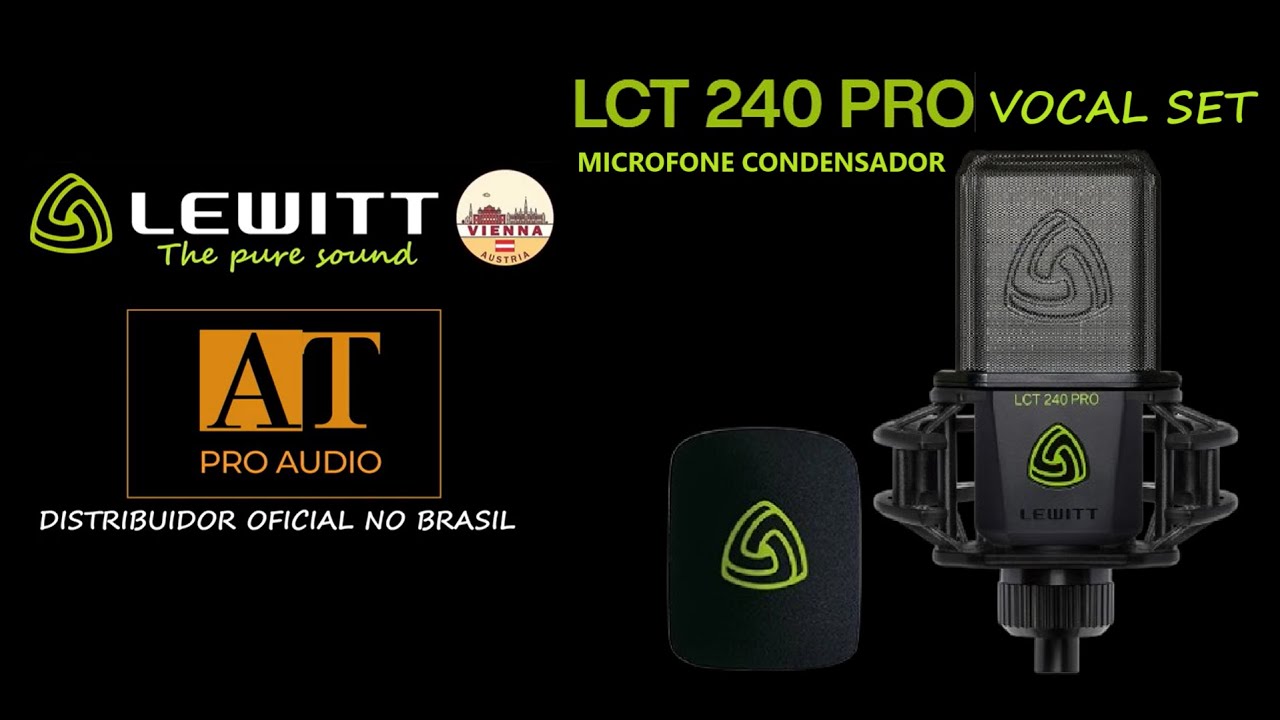 MICROFONE CONDENSADOR LEWITT LCT 240 PRO VOCAL SET - AT PROAUDIO