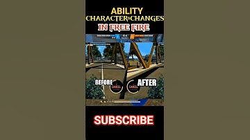 CHARACTER ABILITY CHANGES 🤔 IN FREE FIRE 🔥 #freefire #freefiremaxnewfact #shorts #trending
